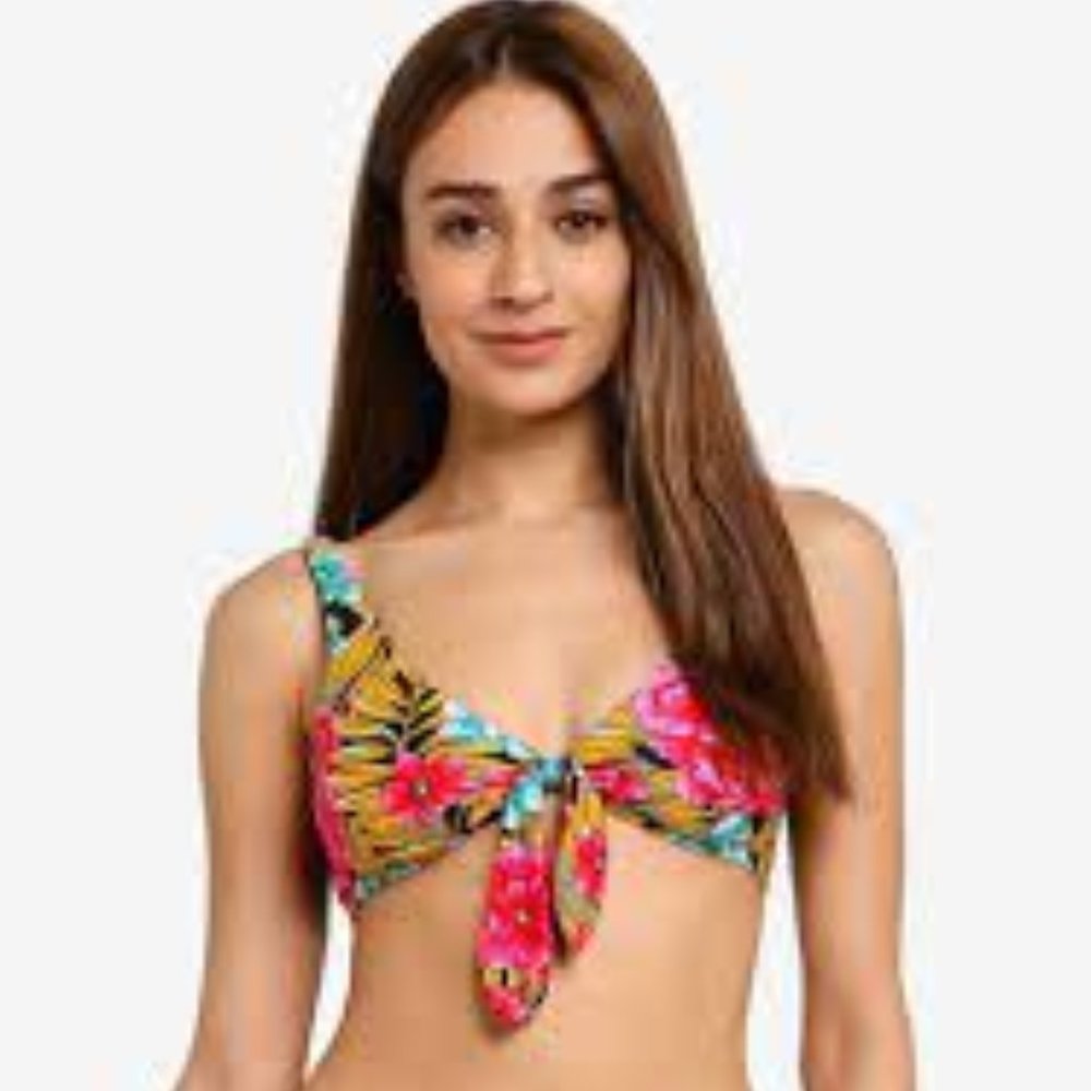 NWT!! Billabong Above Love Tie Tank Bikini Top Size Small